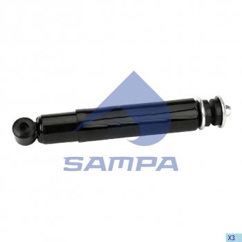 4 199 р. Амортизатор DAF CF85,95XF,XF95,105 передний (387637 16x69 20x50 IO) SAMPA SAMPA 050.214-01  с доставкой в г. Воронеж. Увеличить фотографию 1