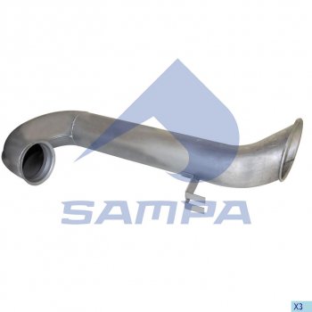 7 499 р. Труба выхлопная глушителя DAF SAMPA SAMPA 050.435  с доставкой в г. Воронеж. Увеличить фотографию 1