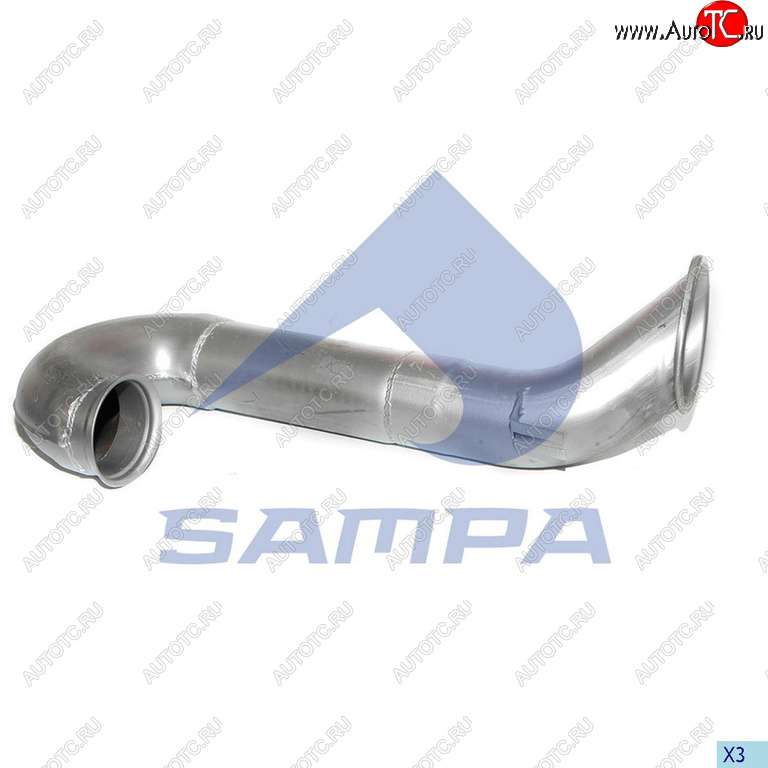 8 499 р. Труба выхлопная DAF 95XF задняя часть SAMPA SAMPA 050.438  с доставкой в г. Воронеж