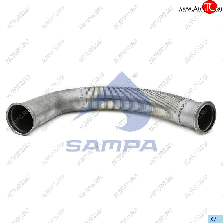 8 549 р. Труба приемная глушителя DAF с гофрой SAMPA SAMPA 050.462  с доставкой в г. Воронеж