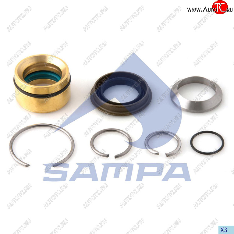 1 289 р. Ремкомплект DAF цилиндра подъема кабины SAMPA SAMPA 050.586  с доставкой в г. Воронеж