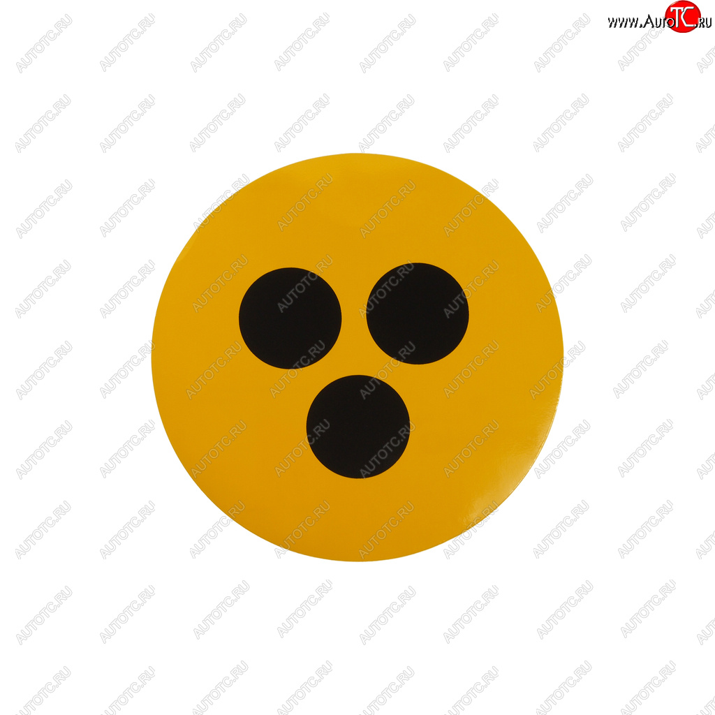 58 р. Наклейка-знак виниловая Глухой водитель d=16см AUTOSTICKERS AUTOSTICKERS 05071046051  с доставкой в г. Воронеж