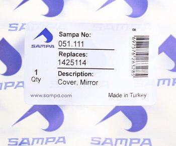 299 р. Крышка DAF XF95,XF105 корпуса зеркала SAMPA SAMPA 051.111  с доставкой в г. Воронеж. Увеличить фотографию 3