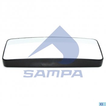 1 189 р. Элемент зеркальный DAF XF,CF MAN F2000 левыйправый с подогревом SAMPA SAMPA 051.118  с доставкой в г. Воронеж. Увеличить фотографию 4