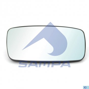 1 429 р. Элемент зеркальный DAF XF105 основной с подогревом левыйправый SAMPA SAMPA 051.129  с доставкой в г. Воронеж. Увеличить фотографию 1