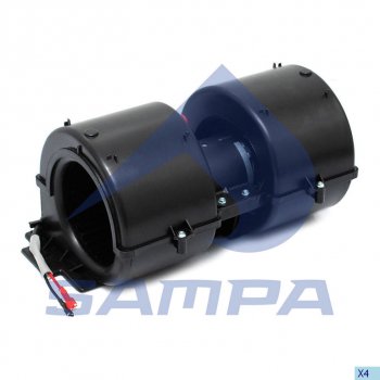 7 799 р. Вентилятор DAF 45FA отопителя салона SAMPA SAMPA 051.356  с доставкой в г. Воронеж. Увеличить фотографию 1