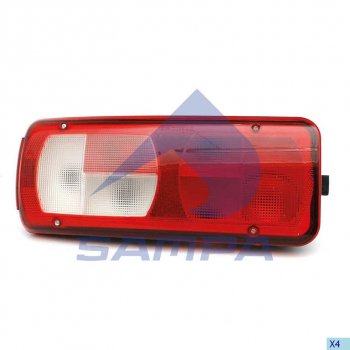 8 299 р. Фонарь задний DAF CF75IV,CF85IV,XF105 левый SAMPA SAMPA 051.480  с доставкой в г. Воронеж. Увеличить фотографию 1