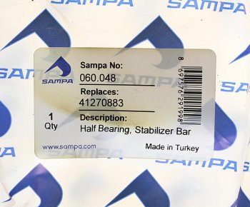 539 р. Втулка стабилизатора IVECO Trakker,Stralis заднего (центр) полувкладыш SAMPA SAMPA 060.048  с доставкой в г. Воронеж. Увеличить фотографию 3