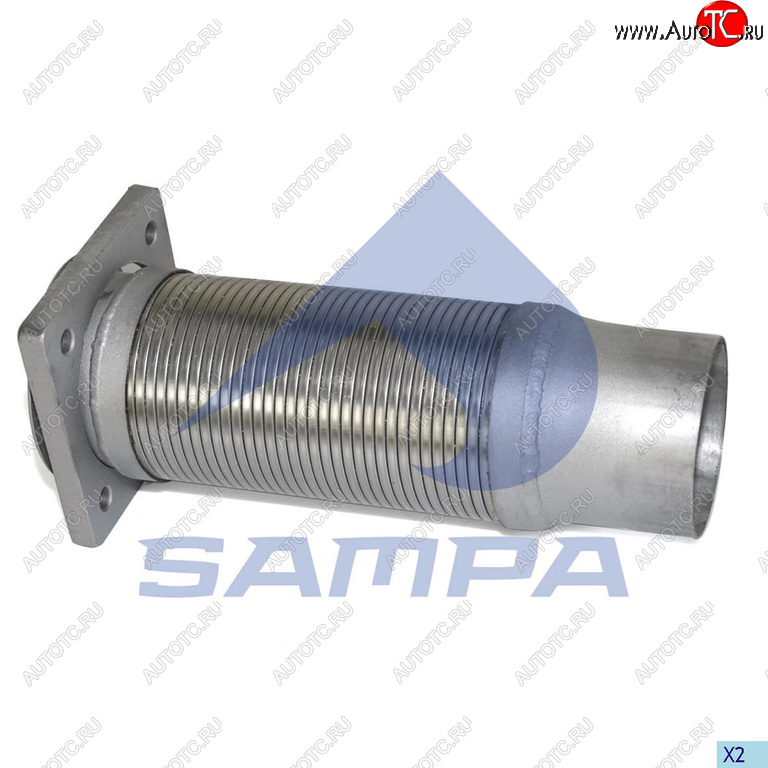 2 199 р. Гофра IVECO EuroTech выхлопной системы с фланцем (100х325мм) SAMPA SAMPA 060.233  с доставкой в г. Воронеж