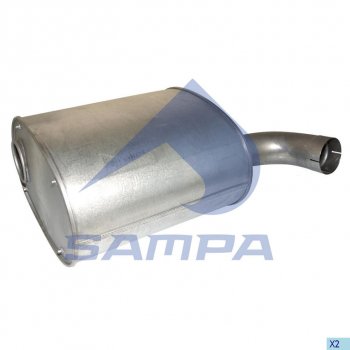 17 999 р. Глушитель IVECO SAMPA SAMPA 060.414  с доставкой в г. Воронеж. Увеличить фотографию 1