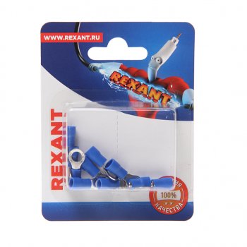 111 р. Клемма (кольцо) d=5.3 под провод 1.5-2.5 кв.мм изолированная (10шт.) REXANT REXANT 06-0419-a  с доставкой в г. Воронеж. Увеличить фотографию 1