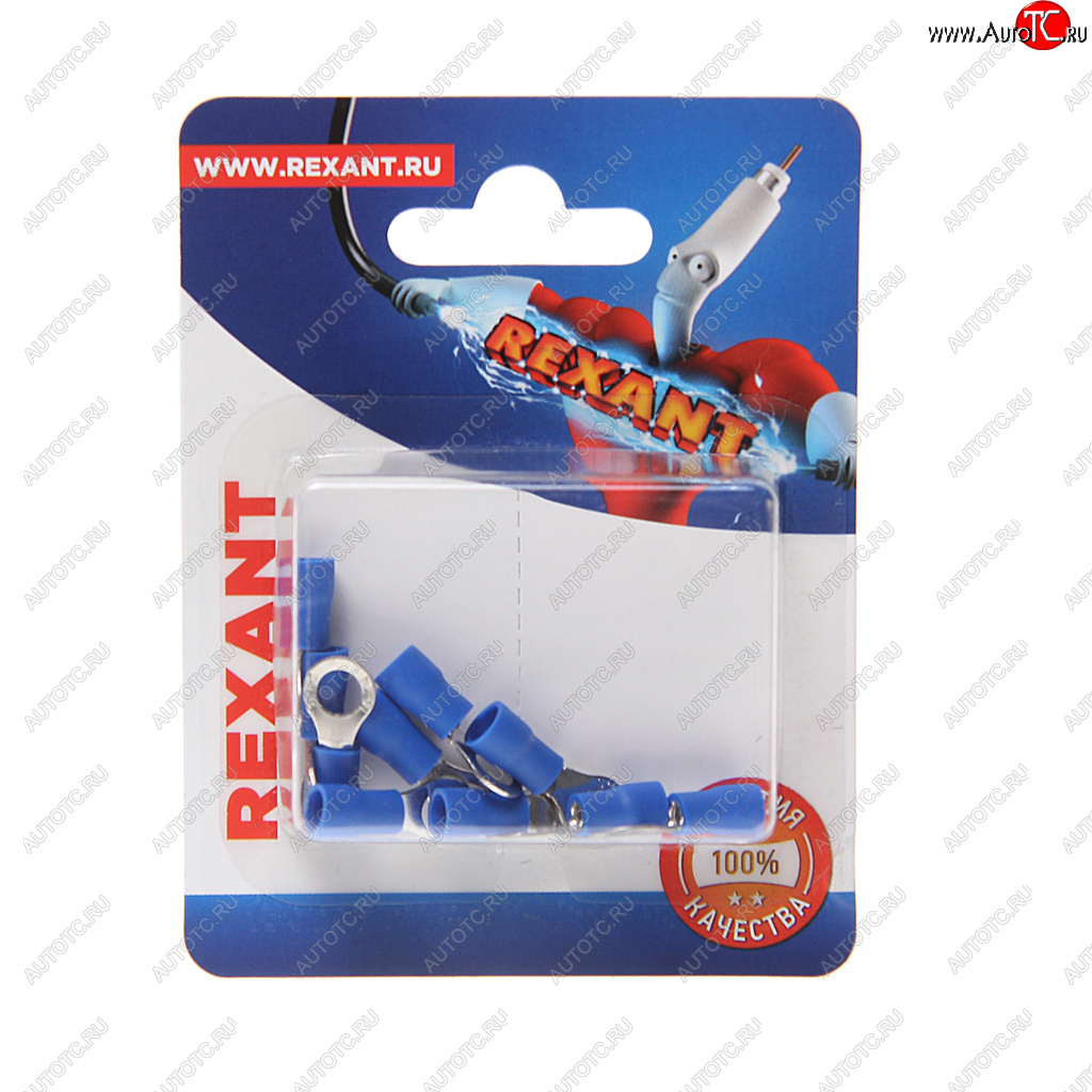 111 р. Клемма (кольцо) d=5.3 под провод 1.5-2.5 кв.мм изолированная (10шт.) REXANT REXANT 06-0419-a  с доставкой в г. Воронеж