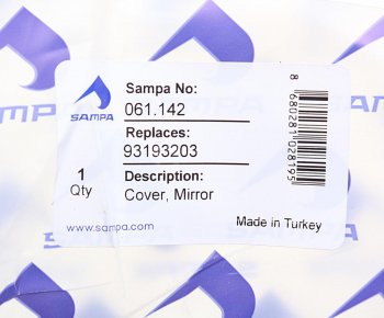 227 р. Крышка IVECO Eurotech,Eurostar,Eurotrakker,Eurocargo,Stralis корпуса зеркала SAMPA SAMPA 061.142  с доставкой в г. Воронеж. Увеличить фотографию 3