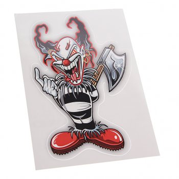 64 р. Наклейка виниловая вырезанная Joker 11х17см полноцветная AUTOSTICKERS AUTOSTICKERS 061320  с доставкой в г. Воронеж. Увеличить фотографию 1