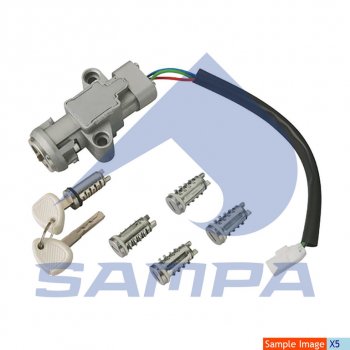 12 299 р. Замок зажигания IVECO Stralis с личинками комплект (замена на 500086531) SAMPA SAMPA 062.052  с доставкой в г. Воронеж. Увеличить фотографию 4