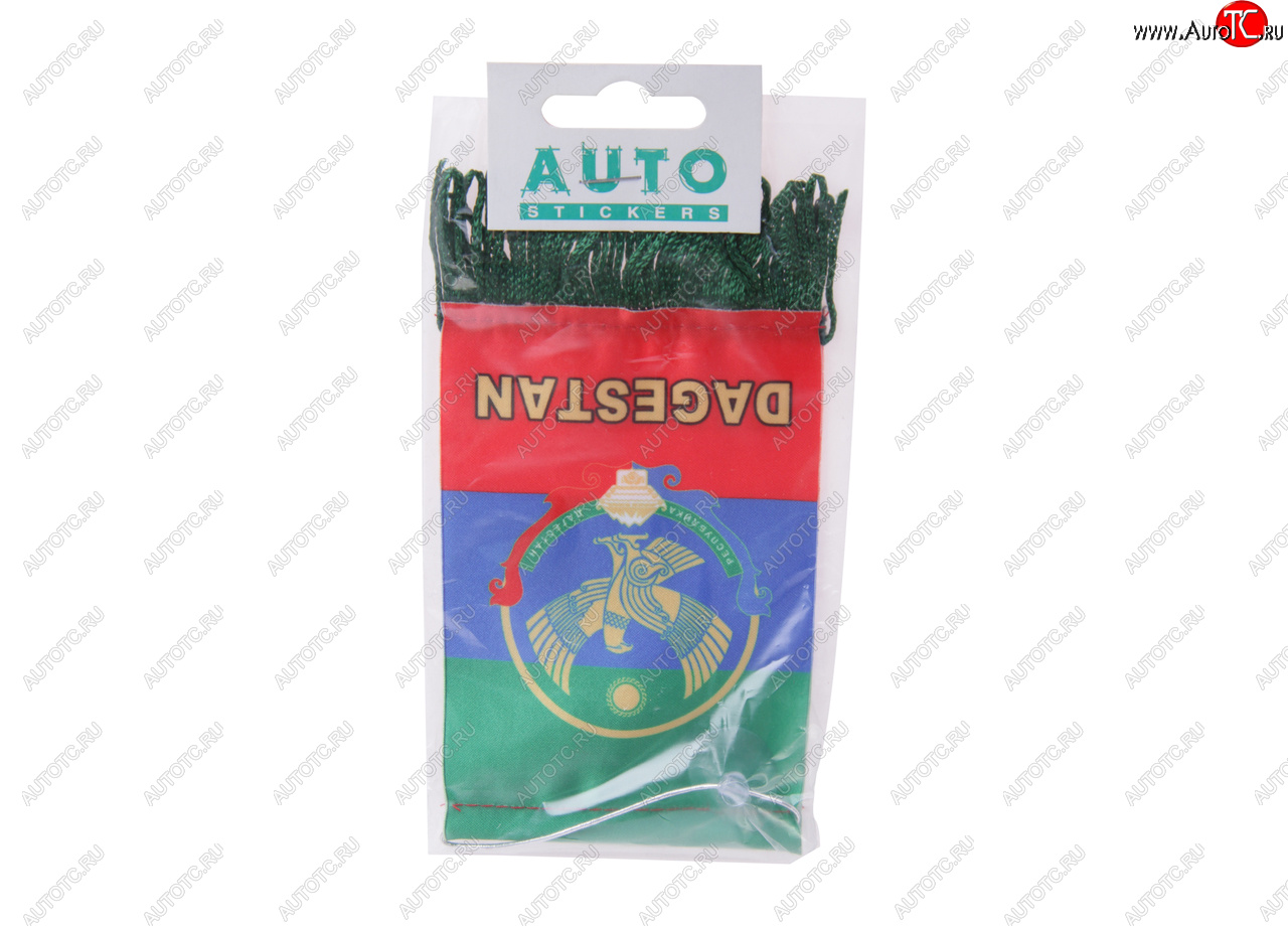 172 р. Вымпел DAGESTAN с бахромой (8х12см) на присоске AUTOSTICKERS 06267  с доставкой в г. Воронеж
