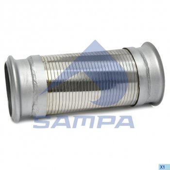 3 199 р. Гофра IVECO глушителя с фланцем (129x290) SAMPA SAMPA 064.387  с доставкой в г. Воронеж. Увеличить фотографию 1