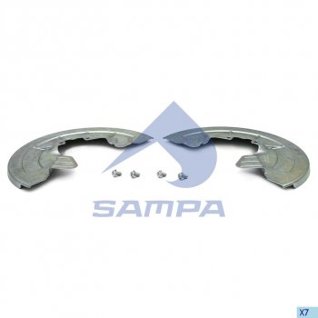 Щиток BPW барабана тормозного пылезащитный (комплект на ось, 120 TSB4309) SAMPA SAMPA 070.667sd SAMPA 070.667sd