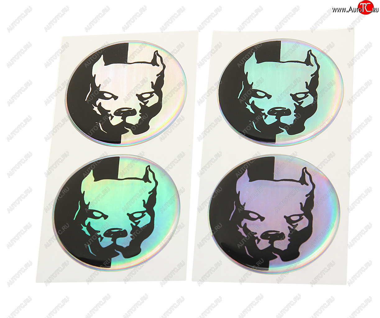 261 р. Эмблема диска колесного Pitbul негатив (6см) комплект 4шт. AUTOSTICKERS AUTOSTICKERS 071879  с доставкой в г. Воронеж