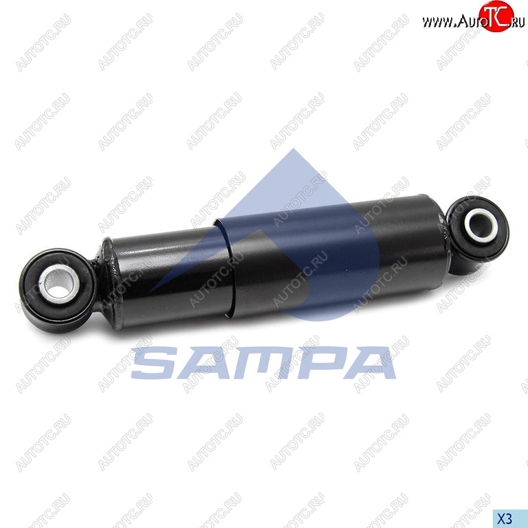 4 299 р. Амортизатор FRUEHAUF SAF SCHMITZ полуприцепа,прицепа (317475 70х80 20x62 20x62 ОО) SAMPA SAMPA 075.180-01  с доставкой в г. Воронеж