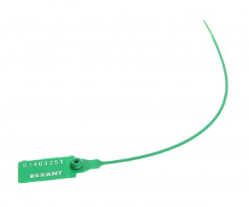 12 р. Пломба пластиковая L=220мм номерная (зеленая) REXANT REXANT 07-6113  с доставкой в г. Воронеж. Увеличить фотографию 1