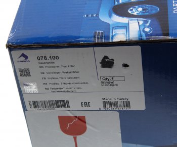 3 679 р. Фильтр топливный RENAULT грубой очистки сепаратор SAMPA SAMPA 078.100  с доставкой в г. Воронеж. Увеличить фотографию 4