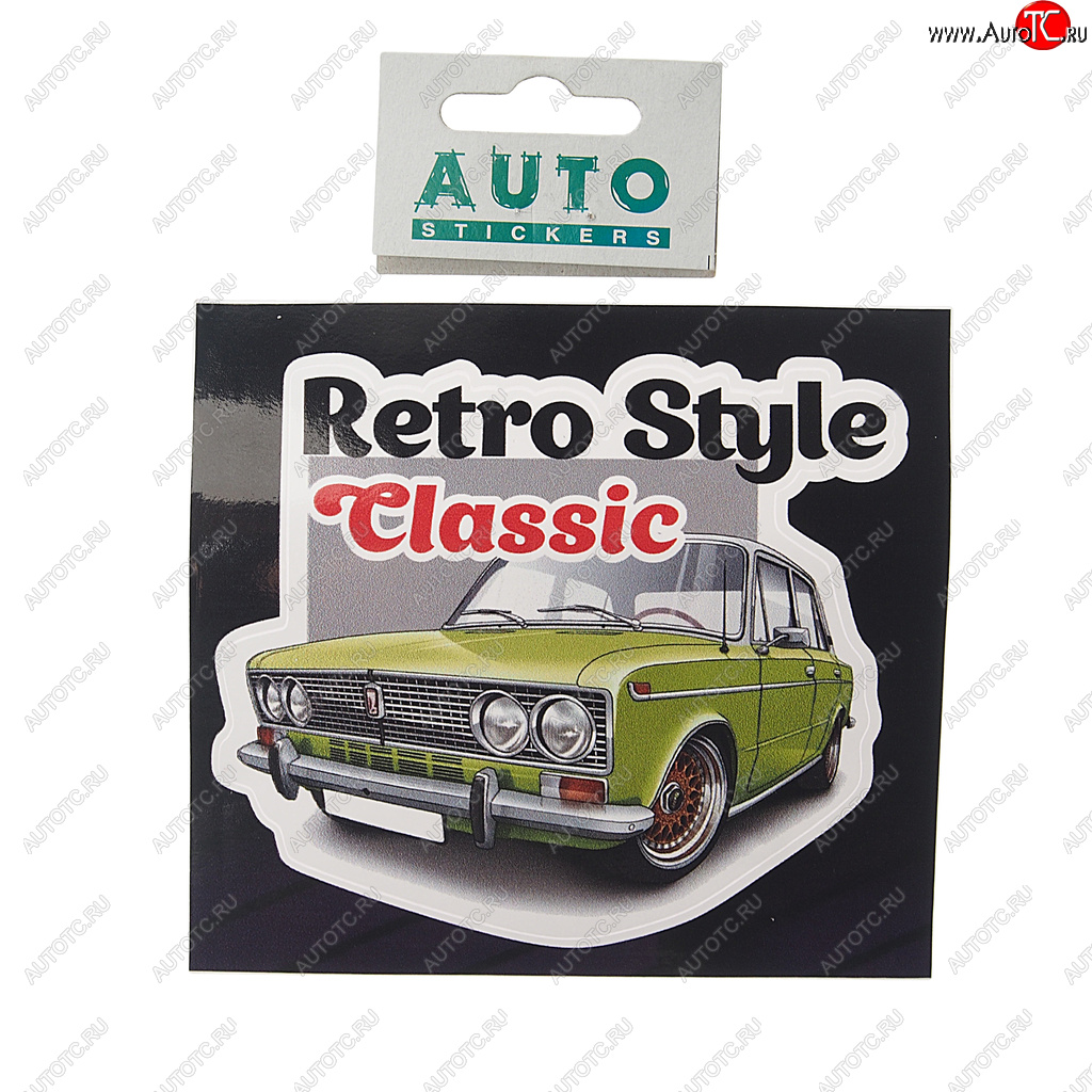 55 р. Наклейка виниловая Retro Style Classic 10х11см полноцветная AUTOSTICKERS AUTOSTICKERS 078618  с доставкой в г. Воронеж