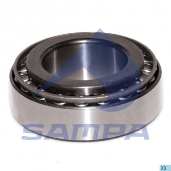 1 579 р. Подшипник ступицы MAN SAF (60x110x38.3мм) SAMPA SAMPA 079.010  с доставкой в г. Воронеж. Увеличить фотографию 1