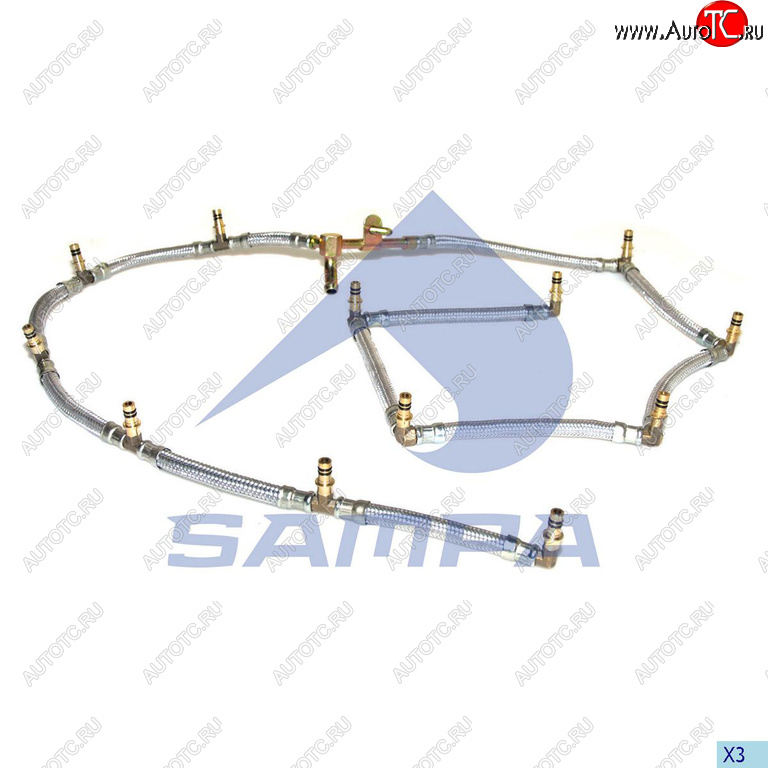 8 199 р. Трубка топливная RENAULT обратная SAMPA SAMPA 079.112  с доставкой в г. Воронеж