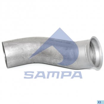 3 699 р. Труба приемная глушителя RENAULT SAMPA SAMPA 079.188  с доставкой в г. Воронеж. Увеличить фотографию 1