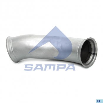 3 699 р. Труба приемная глушителя VOLVO FH SAMPA SAMPA 079.190  с доставкой в г. Воронеж. Увеличить фотографию 1