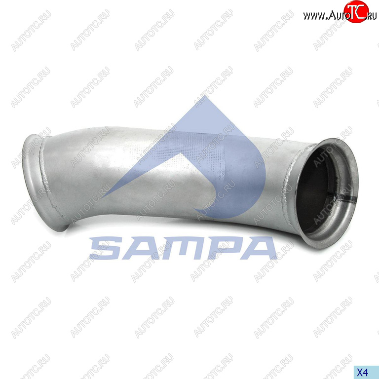 3 699 р. Труба приемная глушителя VOLVO FH SAMPA SAMPA 079.190  с доставкой в г. Воронеж