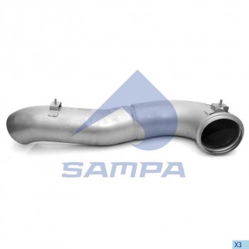 9 549 р. Глушитель VOLVO (ЕВРО-5) SAMPA SAMPA 079.193  с доставкой в г. Воронеж. Увеличить фотографию 1