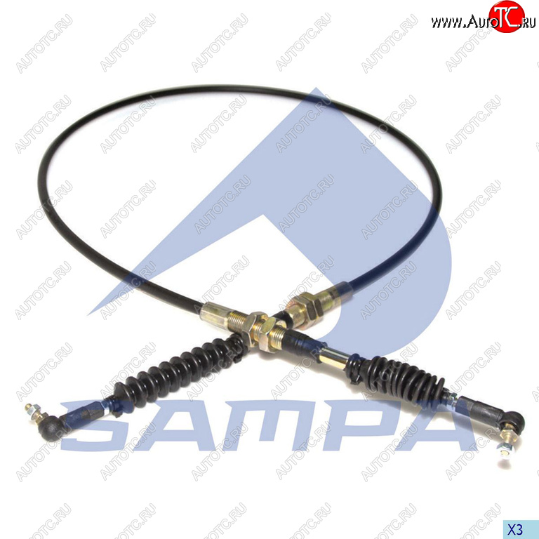 2 349 р. Трос акселератора L=1700мм RENAULT Magnum SAMPA SAMPA 079.326  с доставкой в г. Воронеж