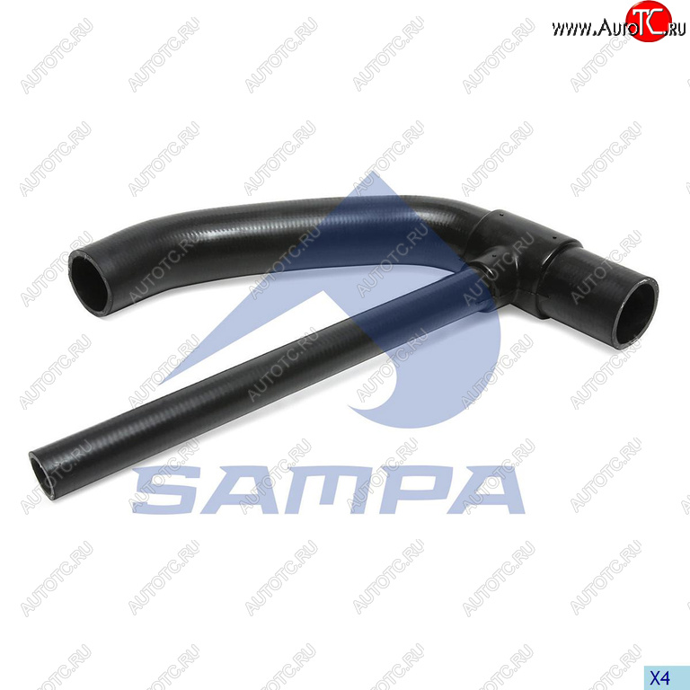 1 949 р. Патрубок RENAULT радиатора SAMPA SAMPA 079.488  с доставкой в г. Воронеж
