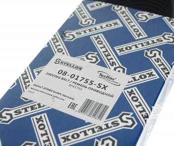 2 099 р. Ремень приводной поликлиновой 8PK1755 JCB 426 (дв.CUMMINS QSB5.9) STELLOX STELLOX 08-01755-sx  с доставкой в г. Воронеж. Увеличить фотографию 4