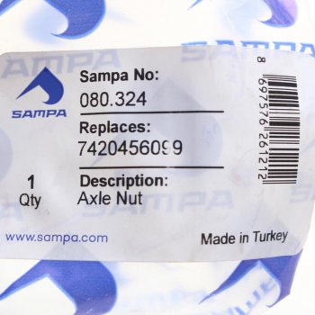 429 р. Гайка VOLVO FH12 ступицы задней (M52x2) SAMPA SAMPA 080.324  с доставкой в г. Воронеж. Увеличить фотографию 3