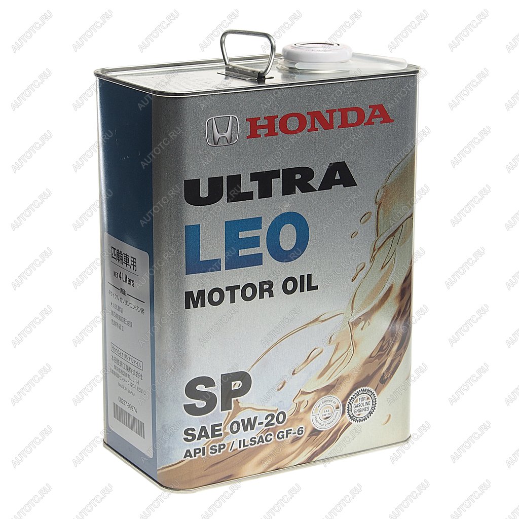 6 649 р. Масло моторное HONDA 0W20 синт.4л ULTRA LEO SN OE HONDA 08227-99974  с доставкой в г. Воронеж