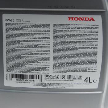6 699 р. Масло моторное HONDA 0W20 синт.4л HFE-20 OE HONDA 08232-p99-k4lhe  с доставкой в г. Воронеж. Увеличить фотографию 1