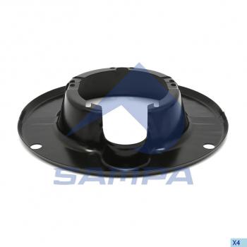 1 539 р. Щиток ROR барабана тормозного пылезащитный (на сторону, 350x200мм) SAMPA SAMPA 085.043  с доставкой в г. Воронеж. Увеличить фотографию 1