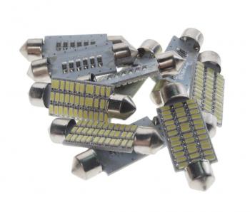 70 р. Лампа светодиодная 12V C10W SV8.5-8 41мм 6000K 36 SMD White MEGA ELECTRIC MEGA ELECTRIC 085182w  с доставкой в г. Воронеж. Увеличить фотографию 1