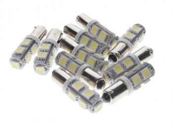 26 р. Лампа светодиодная 12V T4W BA9s 6000K 9 SMD 5050 White MEGA ELECTRIC MEGA ELECTRIC 090131w  с доставкой в г. Воронеж. Увеличить фотографию 1