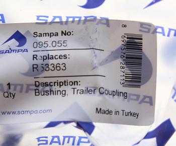 539 р. Втулка ROCKINGER петли дышла прицепа SAMPA SAMPA 095.055  с доставкой в г. Воронеж. Увеличить фотографию 3