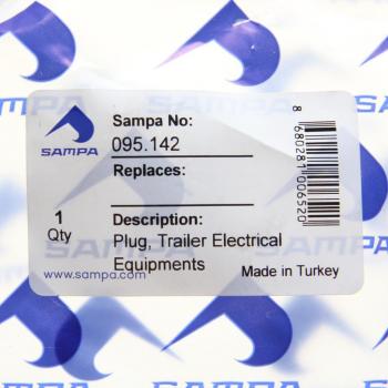 379 р. Разъем электрический прицепа ISO 1185 Type N 7-полюсный (вилка пластик) SAMPA SAMPA 095.142  с доставкой в г. Воронеж. Увеличить фотографию 3