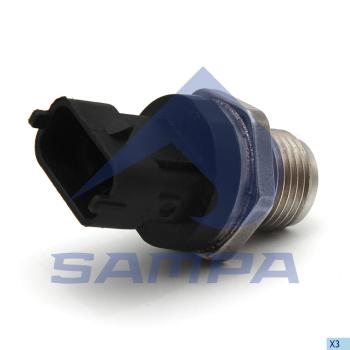 3 599 р. Датчик давления топлива КАМАЗ MAN дв.CUMMINS ISBe 185,210,270,285 SAMPA SAMPA 096.1099  с доставкой в г. Воронеж. Увеличить фотографию 1