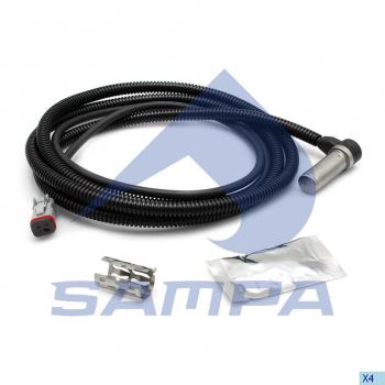 1 139 р. Датчик АБС КАМАЗ RENAULT колеса правого прямой (L=2400мм) SAMPA SAMPA 096.360  с доставкой в г. Воронеж. Увеличить фотографию 1