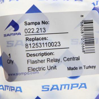 529 р. Реле поворота MAN F90,F2000 (10 контактов) SAMPA SAMPA 022.213  с доставкой в г. Воронеж. Увеличить фотографию 2
