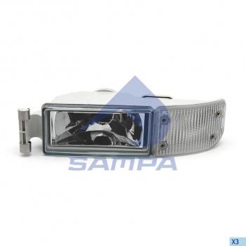 4 399 р. Фара противотуманная MAN TGA с белым указателем поворота левая SAMPA SAMPA 024.085  с доставкой в г. Воронеж. Увеличить фотографию 1