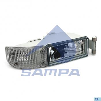 3 099 р. Фара противотуманная MAN TGA с белым указателем поворота правая SAMPA SAMPA 024.086  с доставкой в г. Воронеж. Увеличить фотографию 1