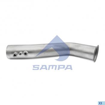 8 349 р. Труба приемная глушителя MAN SAMPA SAMPA 024.125  с доставкой в г. Воронеж. Увеличить фотографию 1